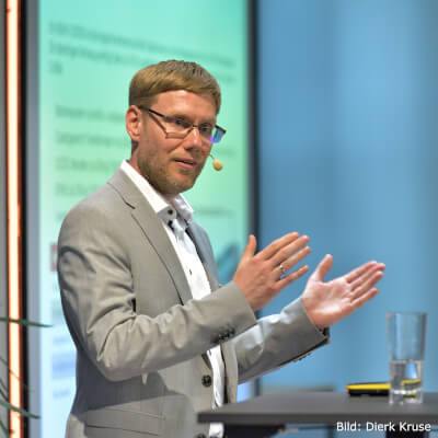 ++ 27.06.2023, Hamburg, 6. Eurailpress-Forum Alternative Antriebe im SPNV +++ +++ Tim Mönkedieck, GF Trechnology ++ Bild: Dierk Kruse