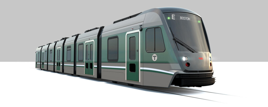 Die Öffentlichkeit hat dieses Fahrzeug-Design als eine von drei Optionen für die Boston Green Line gewählt