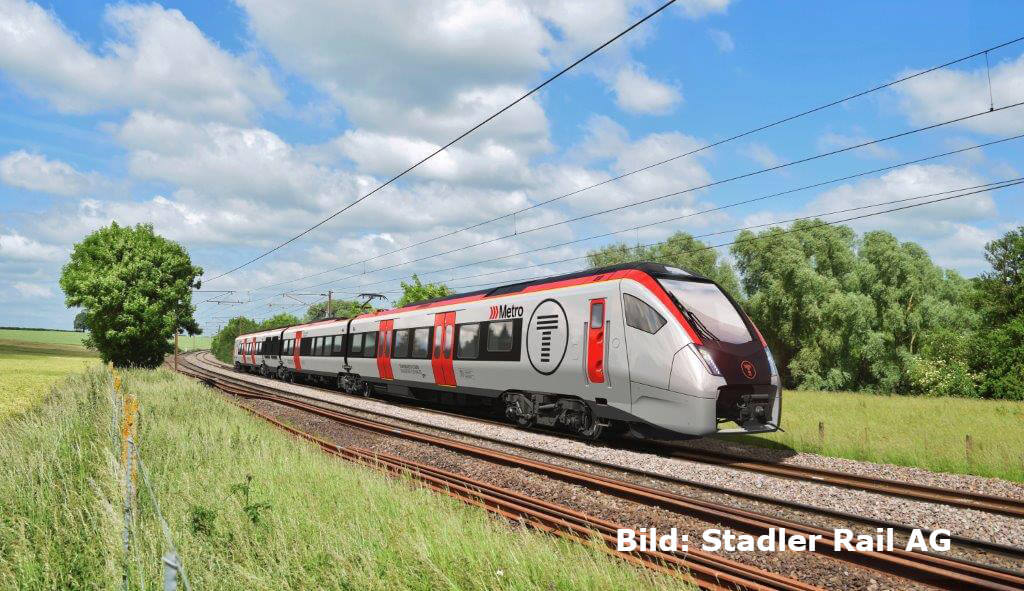 Der Stadler FLIRT für Transport for Wales bietet drei Antriebsoptionen.