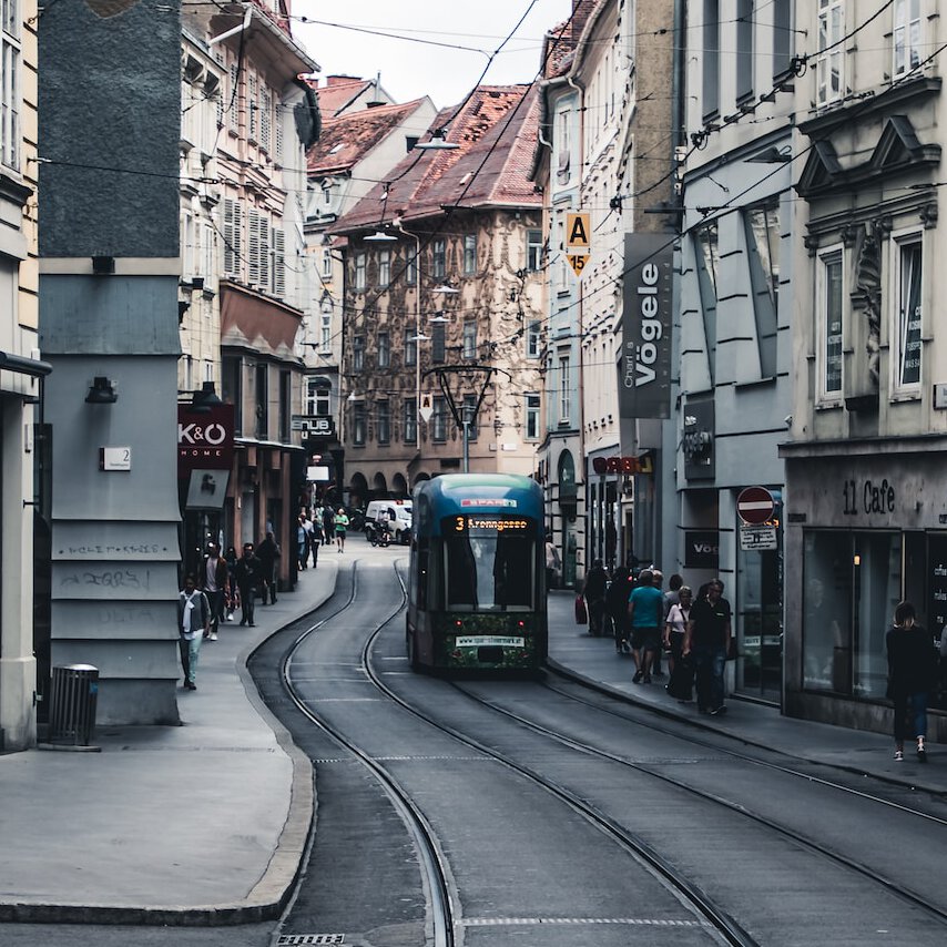 Bild Tram in Graz zur Schienenverkehrstagung Graz und VDB-Jahrestagung in Berlin